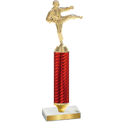 Value Red Carbon Fiber Karate Trophy