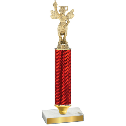 Value Red Carbon Fiber Academics Trophy