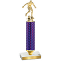 Value Purple Carbon Fiber Soccer Trophy