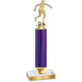 Value Purple Carbon Fiber Soccer Trophy