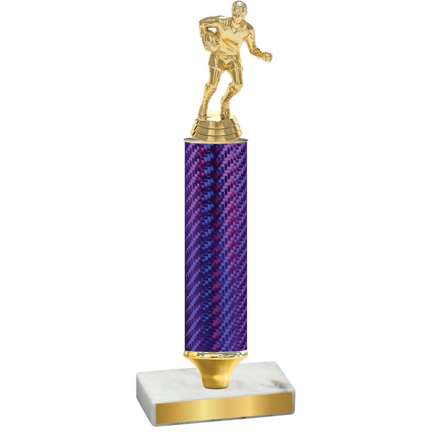 Value Purple Carbon Fiber Rugby Trophy