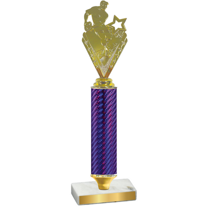 Value Purple Carbon Fiber Rugby Trophy