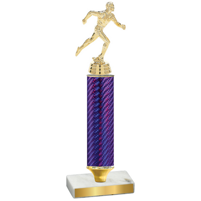 Value Purple Carbon Fiber Running Trophy