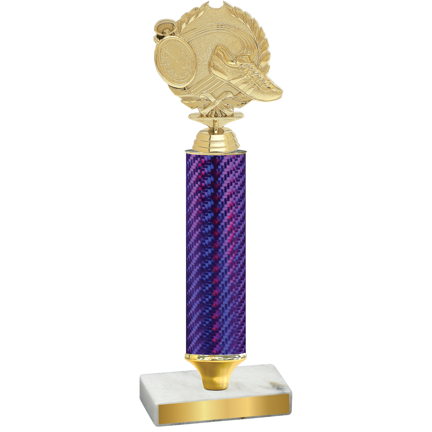 Value Purple Carbon Fiber Running Trophy