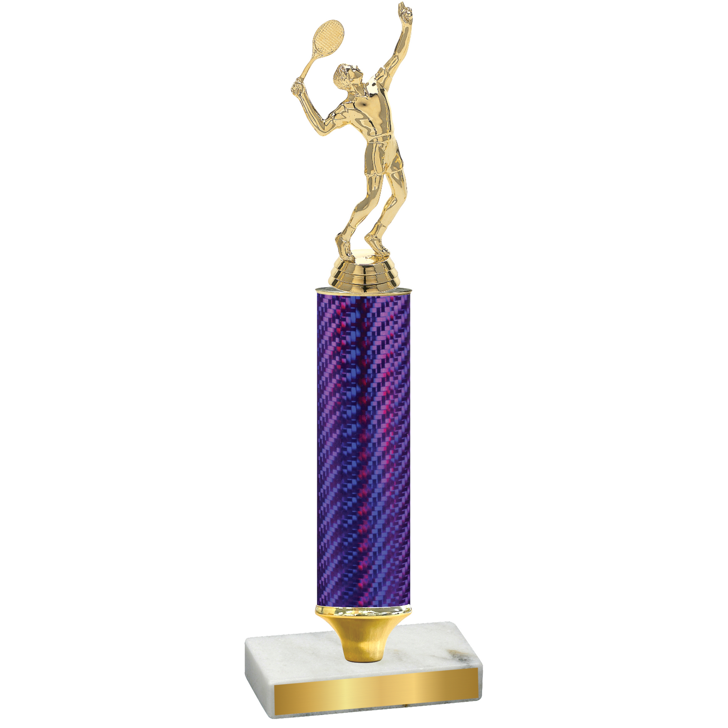 Value Purple Carbon Fiber Tennis Trophy