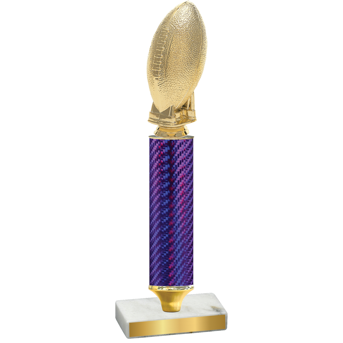 Value Purple Carbon Fiber Football Trophy