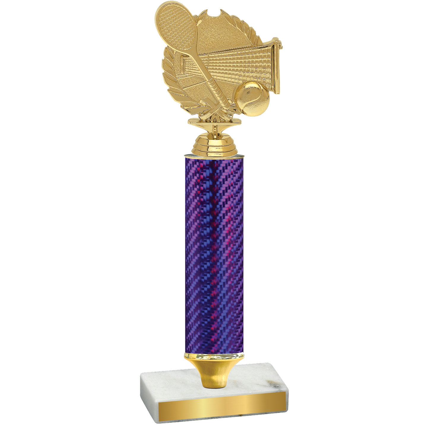 Value Purple Carbon Fiber Tennis Trophy