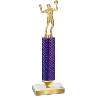 Value Purple Carbon Fiber Volleyball Trophy