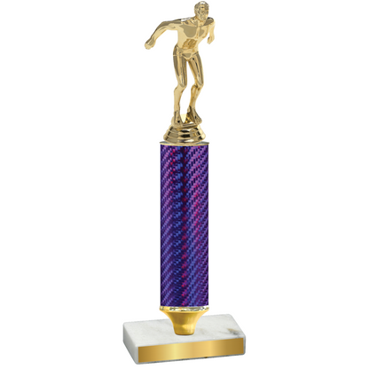 Value Purple Carbon Fiber Swimming Trophy