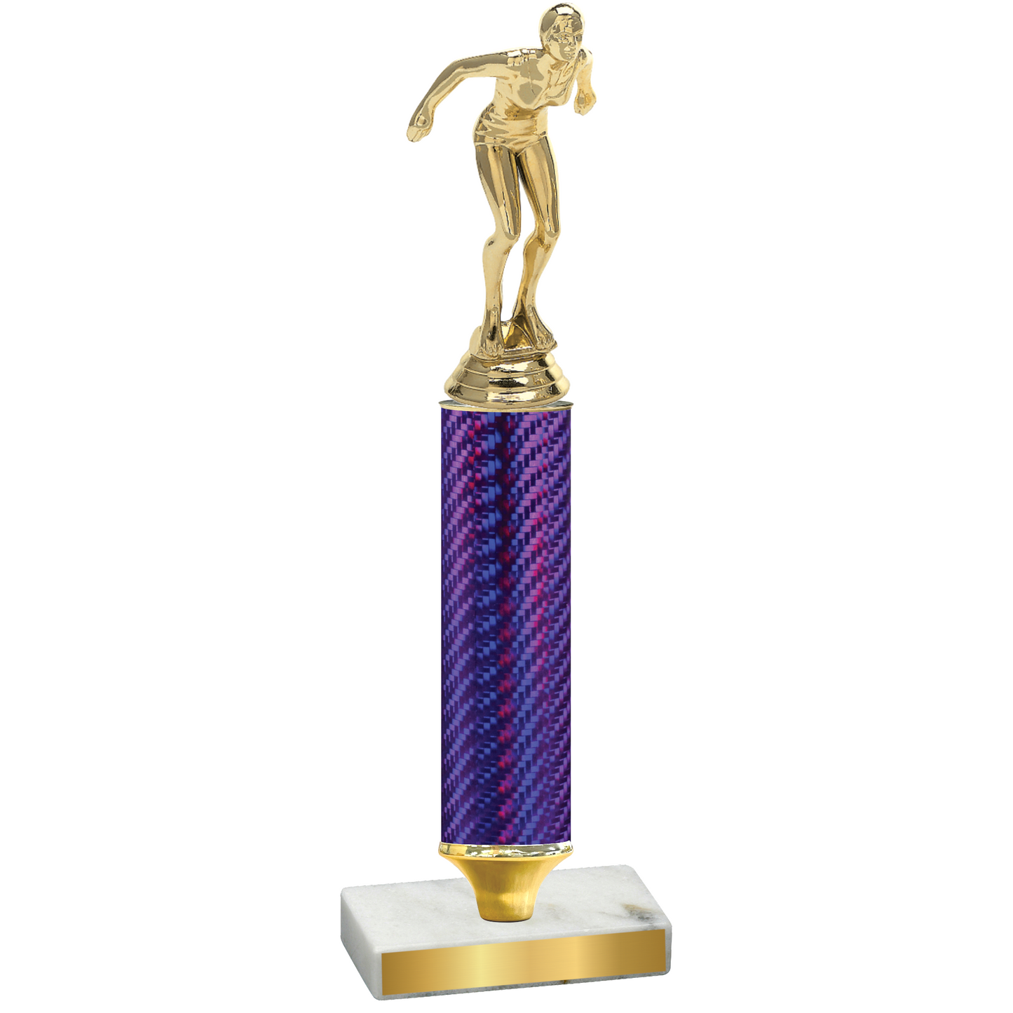 Value Purple Carbon Fiber Tennis Trophy