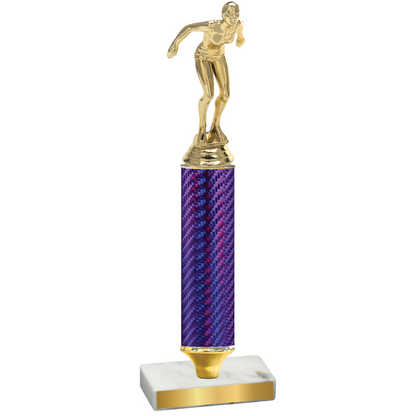 Value Purple Carbon Fiber Tennis Trophy