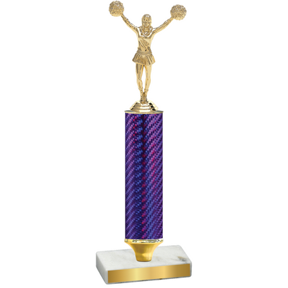 Value Purple Carbon Fiber Cheerleading Trophy