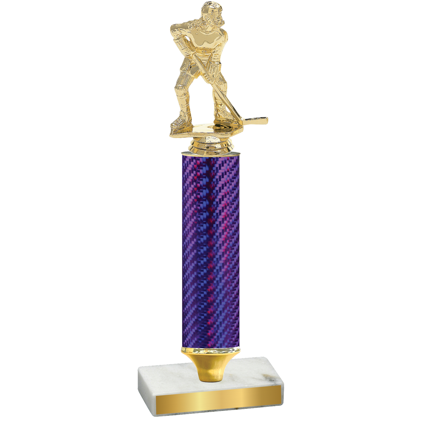 Value Purple Carbon Fiber Hockey Trophy