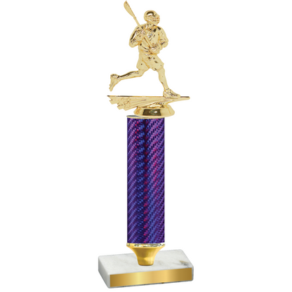 Value Purple Carbon Fiber Lacrosse Trophy