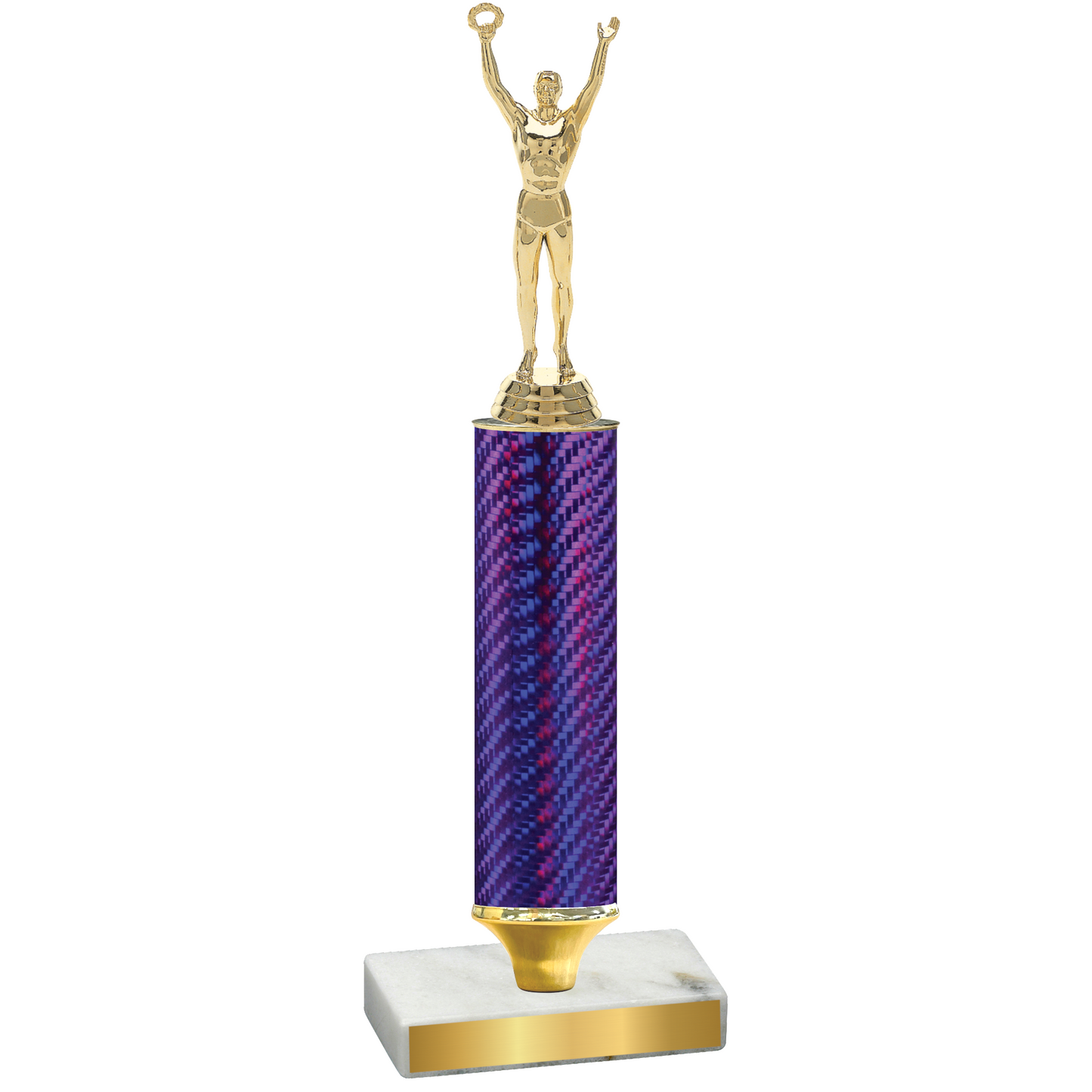 Value Purple Carbon Fiber Victory Trophy