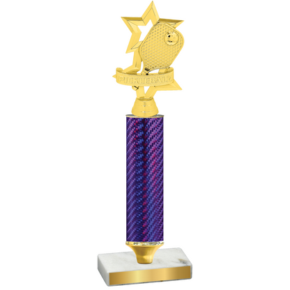 Value Purple Carbon Fiber Pickleball Trophy