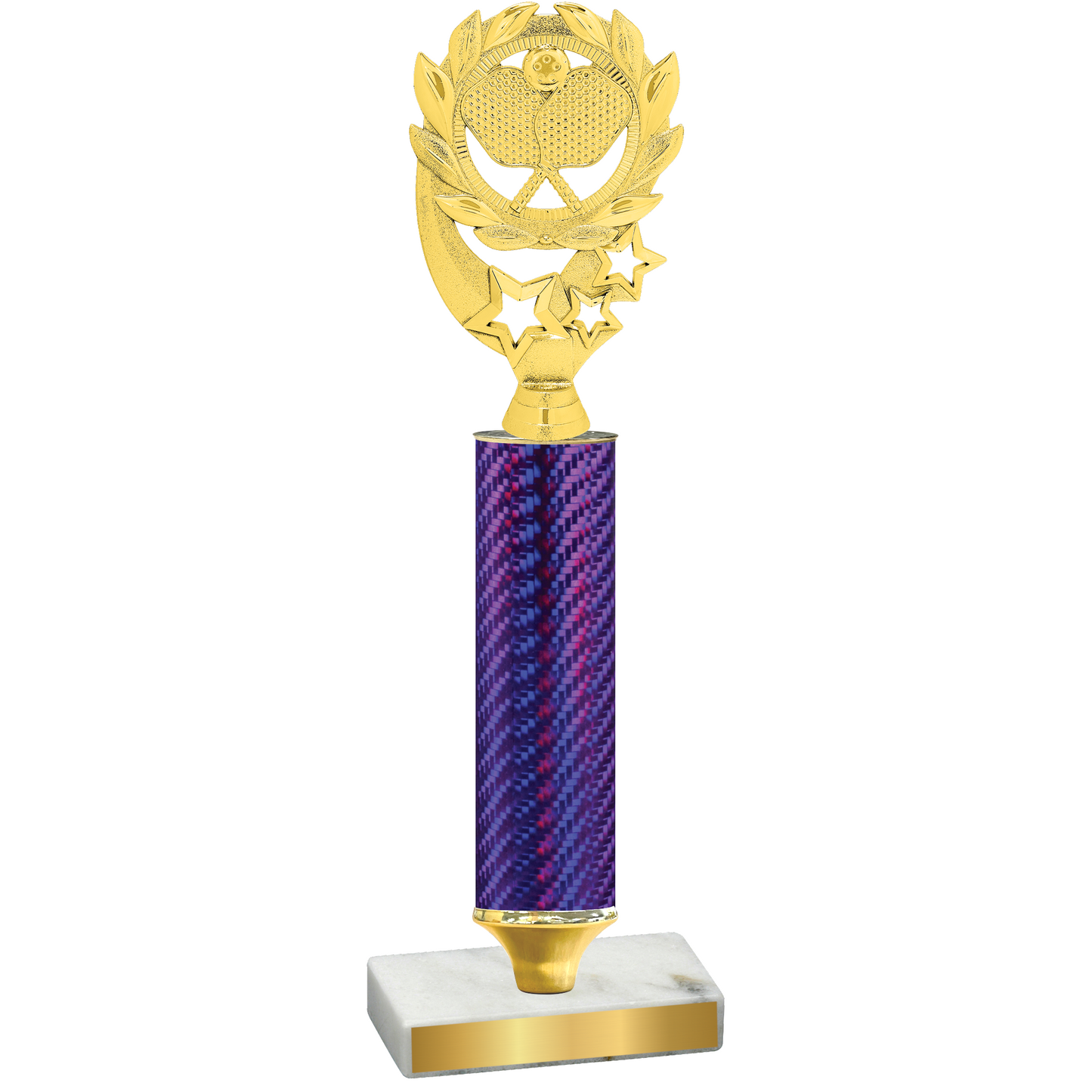 Value Purple Carbon Fiber Pickleball Trophy