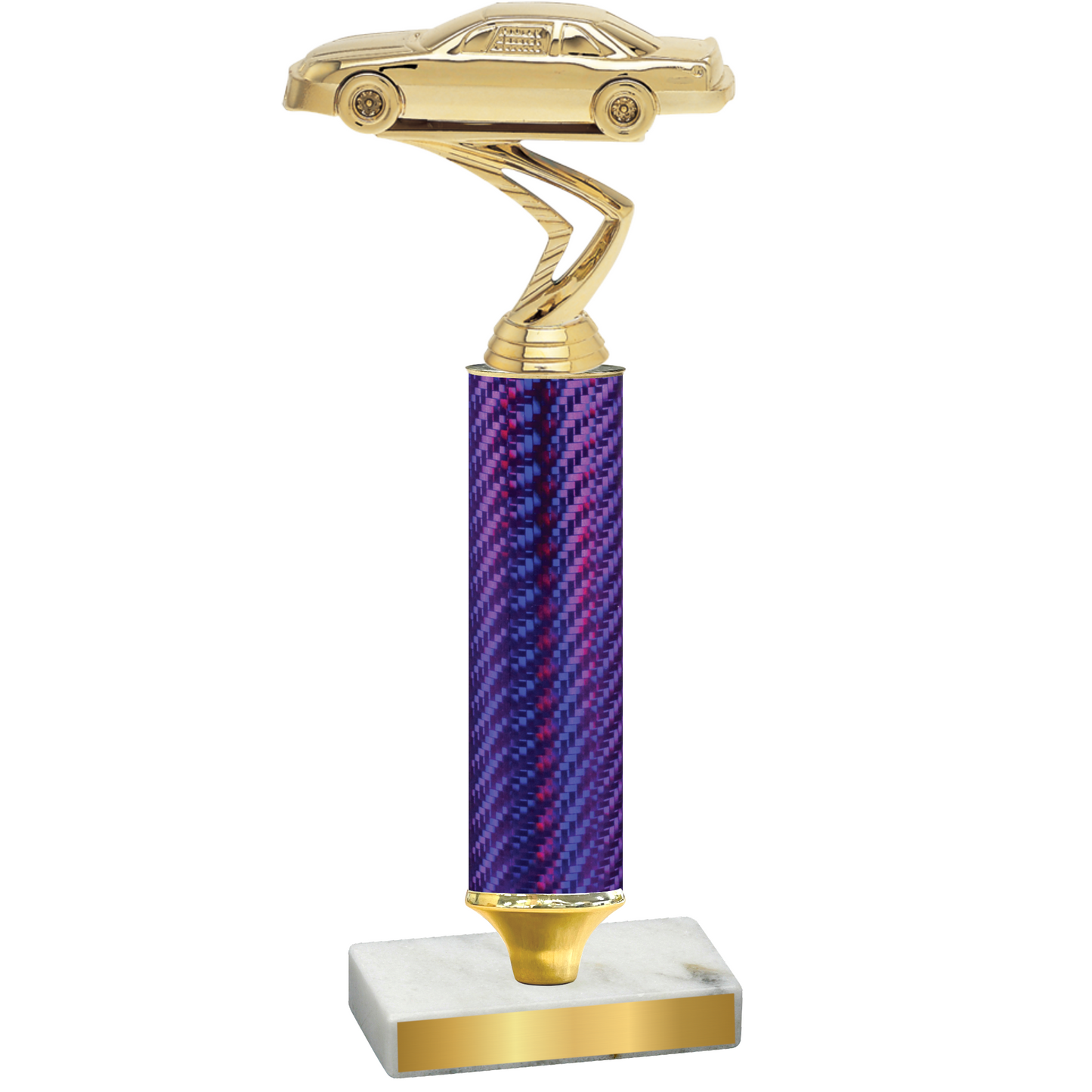 Value Purple Carbon Fiber Cars Trophy