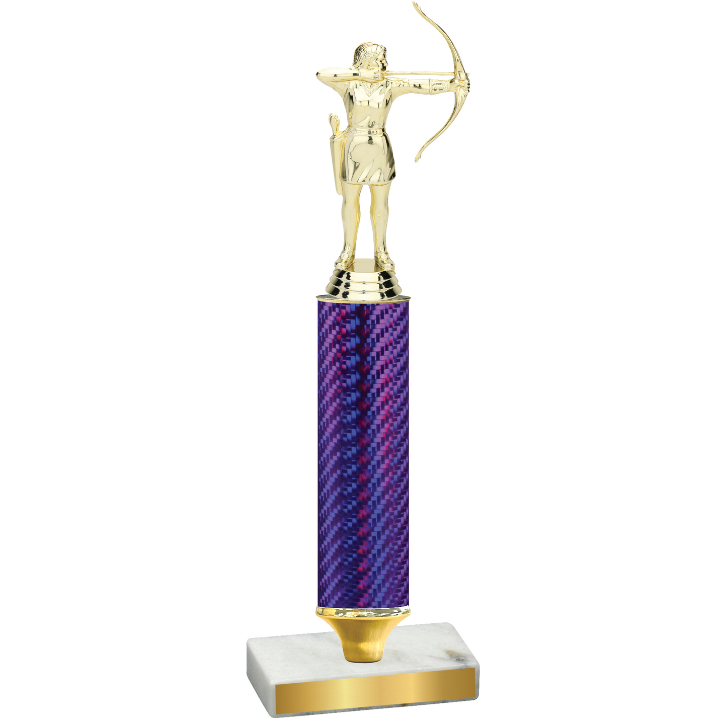 Value Purple Carbon Fiber Archery Trophy