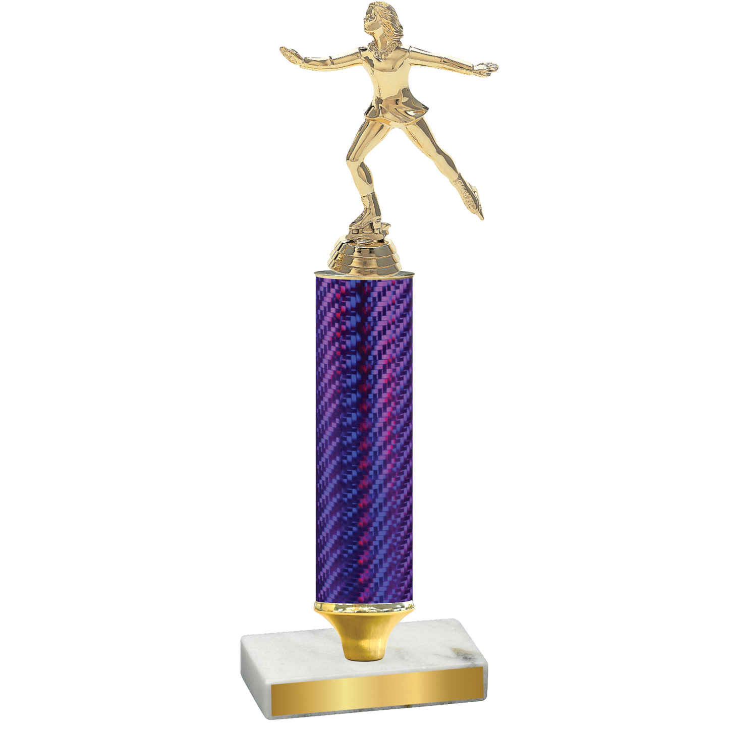 Value Purple Carbon Fiber Skater Trophy