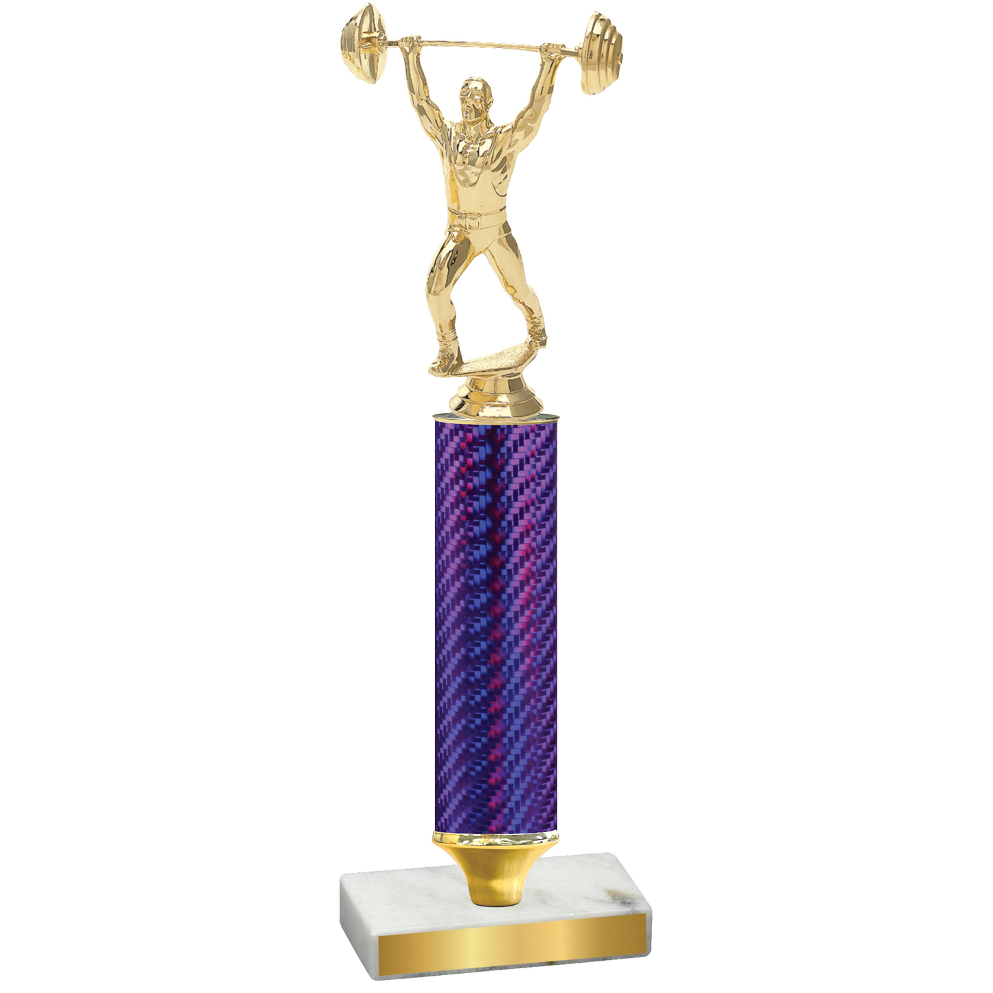 Value Purple Carbon Fiber Weights Trophy