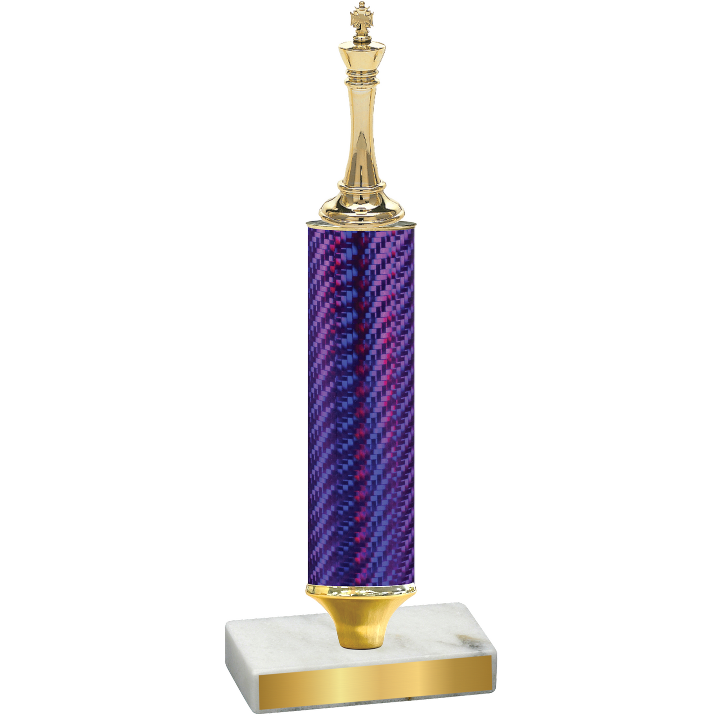 Value Purple Carbon Fiber Chess Trophy