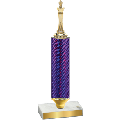 Value Purple Carbon Fiber Chess Trophy