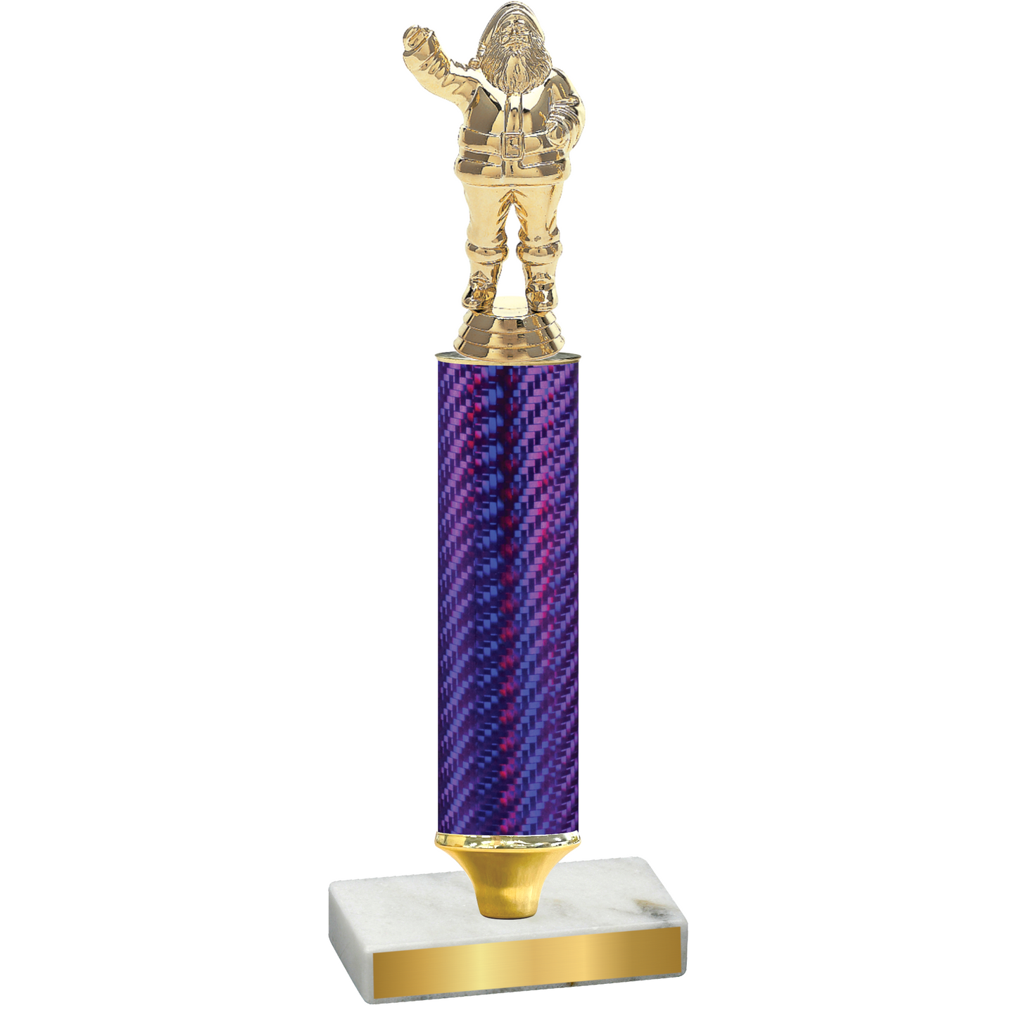 Value Purple Carbon Fiber Holiday Trophy