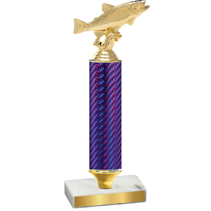 Value Purple Carbon Fiber Fishing Trophy