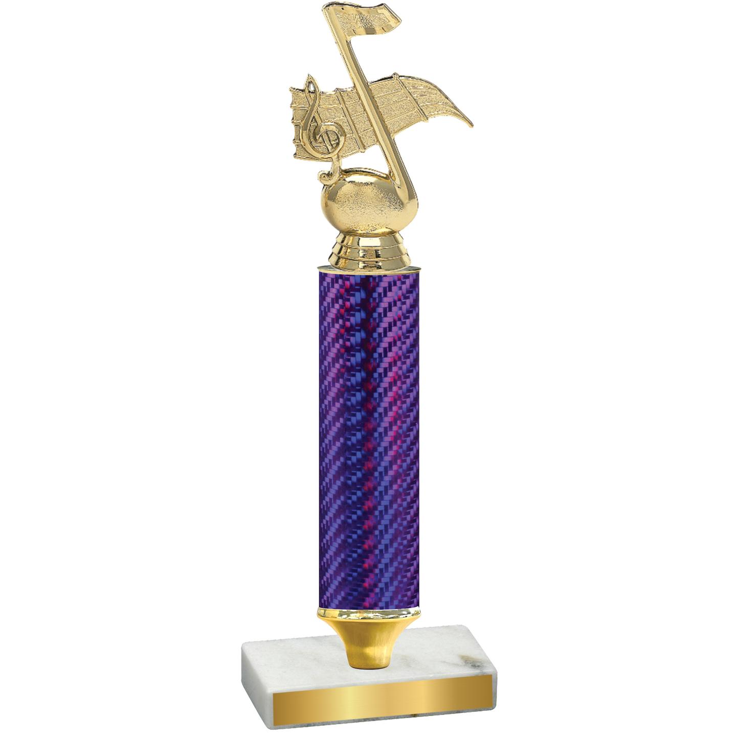 Value Purple Carbon Fiber Music Trophy