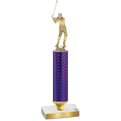 Value Purple Carbon Fiber Golf Trophy