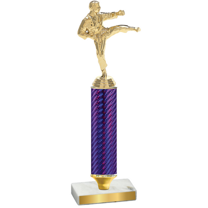 Value Purple Carbon Fiber Karate Trophy