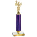 Value Purple Carbon Fiber Academics Trophy