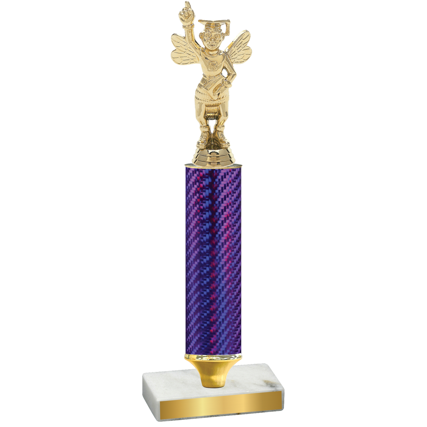 Value Purple Carbon Fiber Academics Trophy