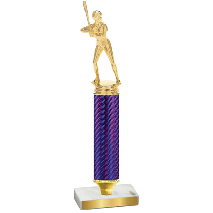 Value Purple Carbon Fiber Softball Trophy