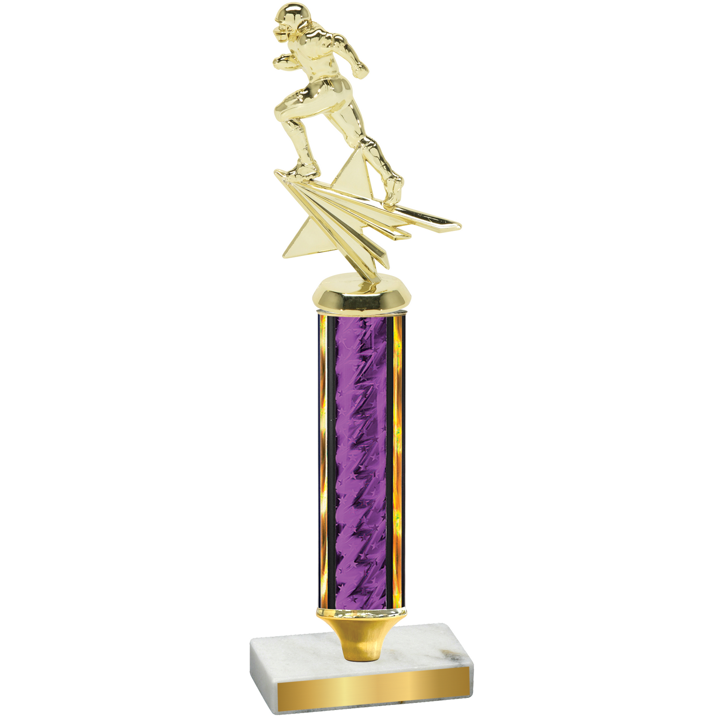 Value Purple Glacier Football Trophy