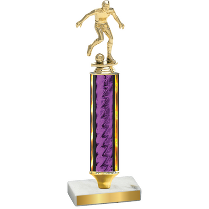 Value Purple Glacier Soccer Trophy