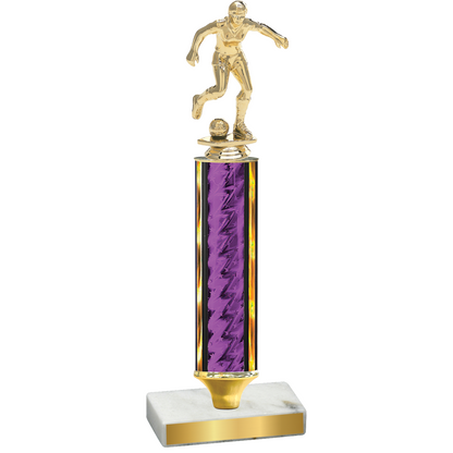 Value Purple Glacier Soccer Trophy