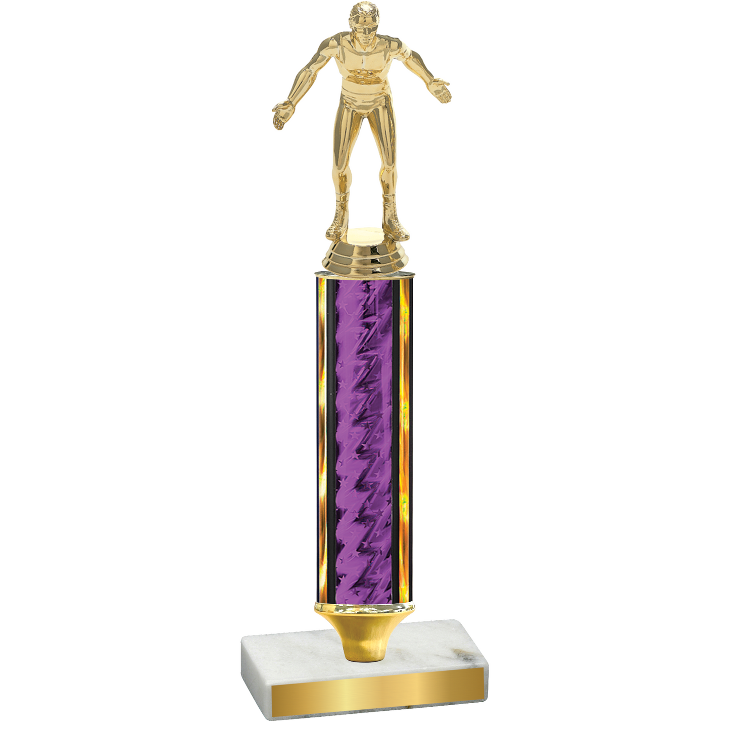 Value Purple Glacier Wrestling Trophy