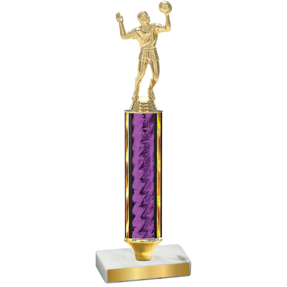 Value Purple Glacier Volleyball Trophy