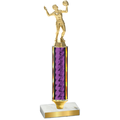 Value Purple Glacier Volleyball Trophy