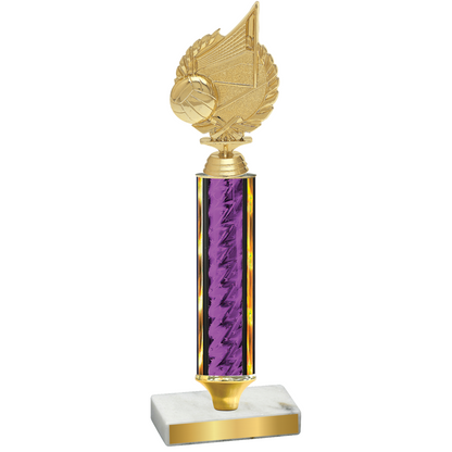 Value Purple Glacier Volleyball Trophy