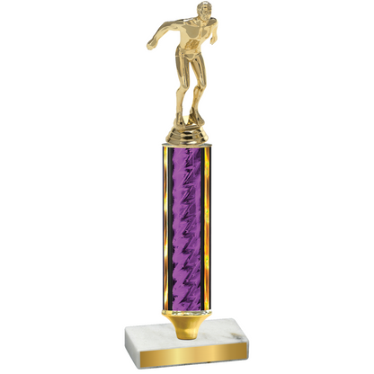 Value Purple Glacier Swimming Trophy