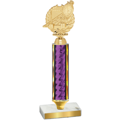 Value Purple Glacier Swimming Trophy