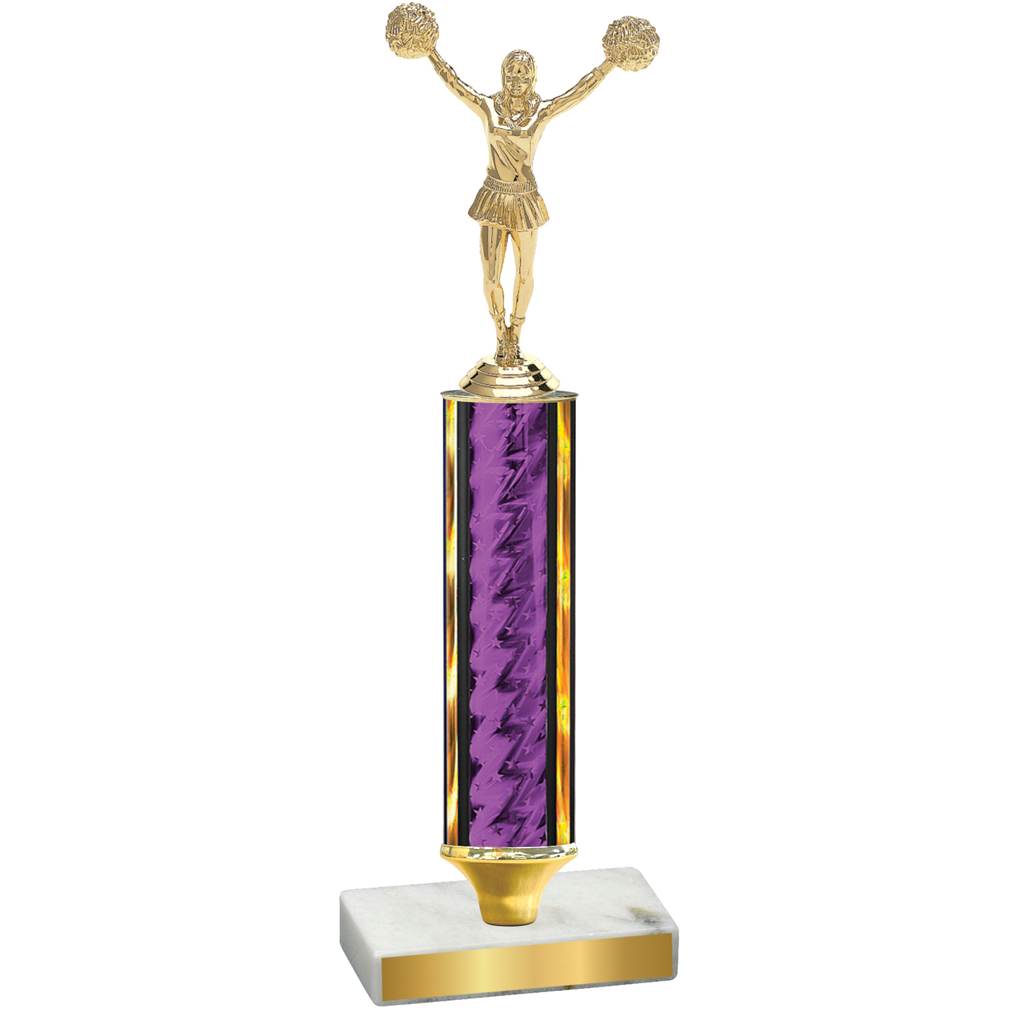 Value Purple Glacier Cheerleading Trophy