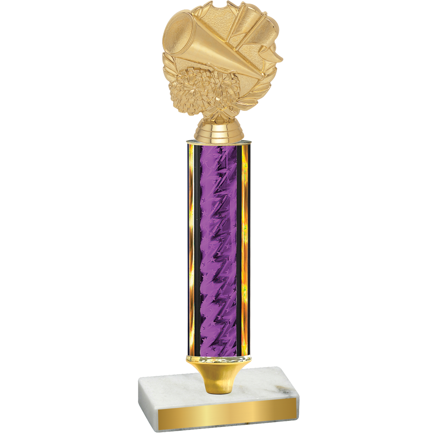 Value Purple Glacier Cheerleading Trophy