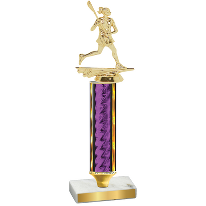 Value Purple Glacier Lacrosse Trophy