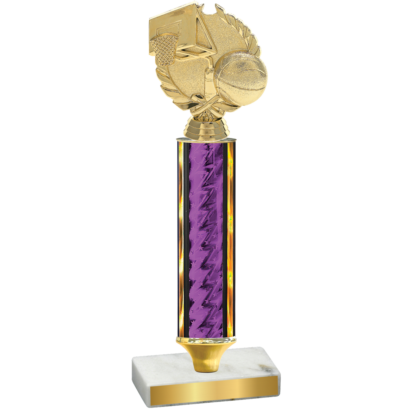 Value Purple Glacier Basketball Trophy