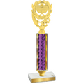 Value Purple Glacier Pickleball Trophy