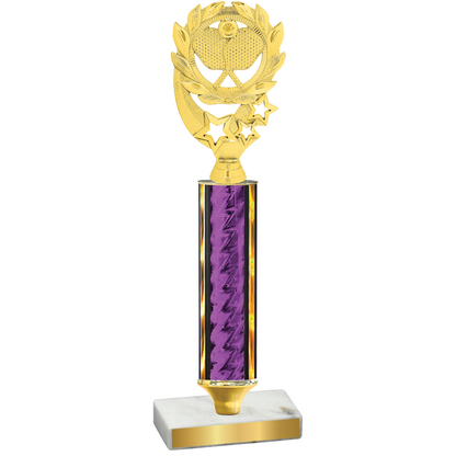 Value Purple Glacier Pickleball Trophy